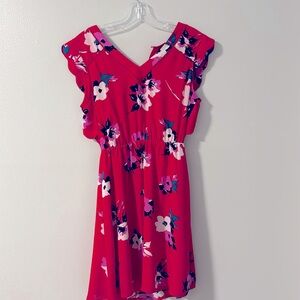 41 Hawthorn Red Floral Summer Dress